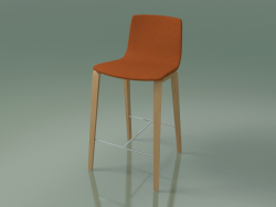 Bar chair 5902 (4 wooden legs, upholstered, oak)