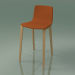 3d model Bar chair 5902 (4 wooden legs, upholstered, oak) - preview