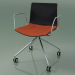 3d model Chair 0290 (4 castors, with armrests, LU1, with seat cushion, PO00109) - preview