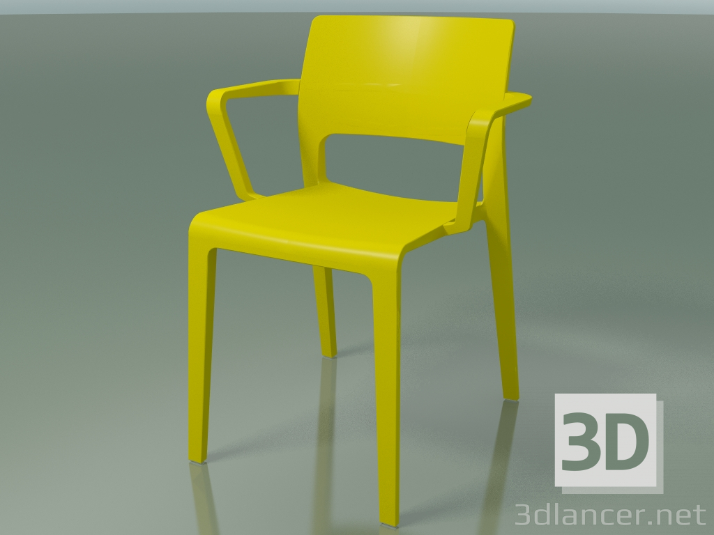 modèle 3D Chaise avec accoudoirs 3602 (PT00002) - preview