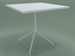 Table carrée 5708, 5725 (H 74 - 79x79 cm, étalée, Blanc, V12)