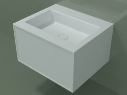 Lavabo avec tiroir (06UC32401, Glacier White C01, L 60, P 50, H 36 cm)