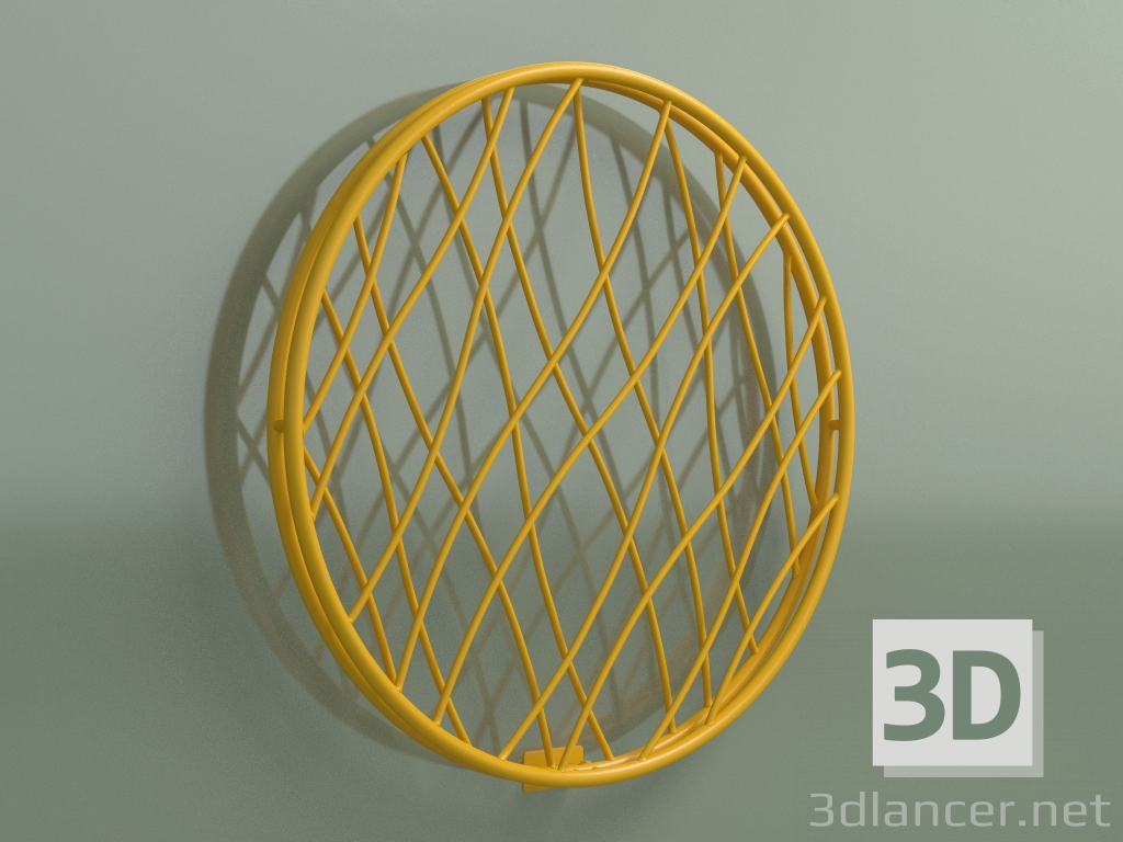 Modelo 3d Radiador Medusa (1415x1415, Amarelo Melão - RAL 1028) - preview