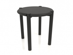 Tabouret (extrémité arrondie) (D=420x433, bois noir)