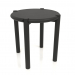 modèle 3D Tabouret (extrémité arrondie) (D=420x433, bois noir) - preview