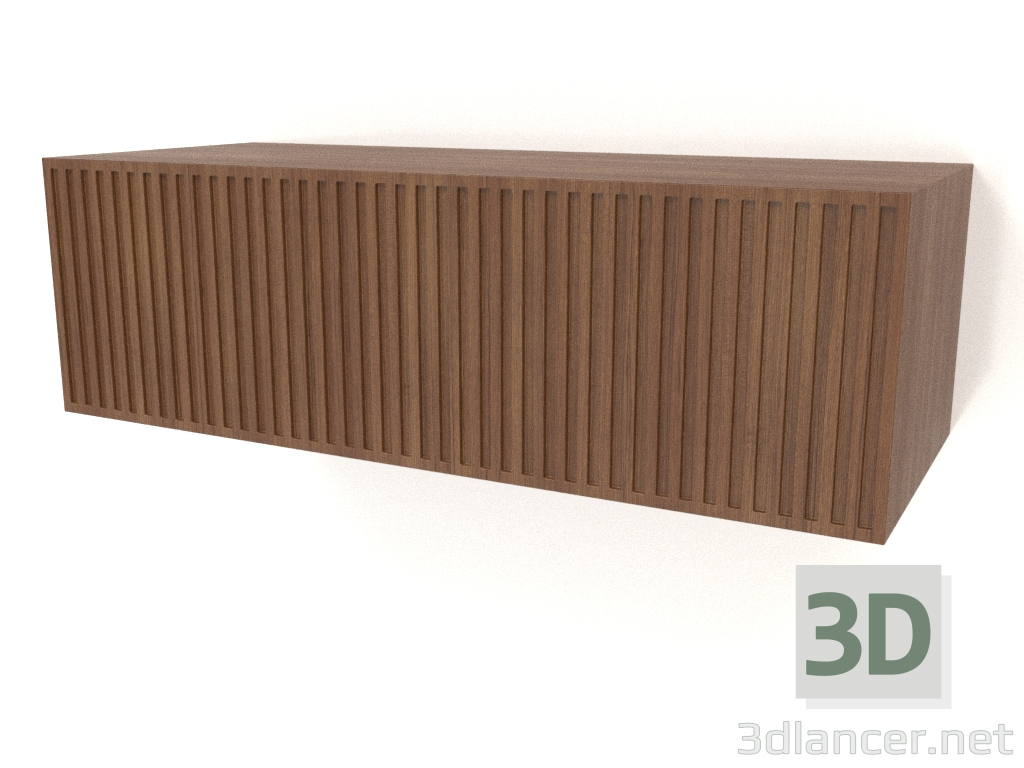 3d model Estante colgante ST 06 (1 puerta ondulada, 800x315x250, madera marrón claro) - vista previa