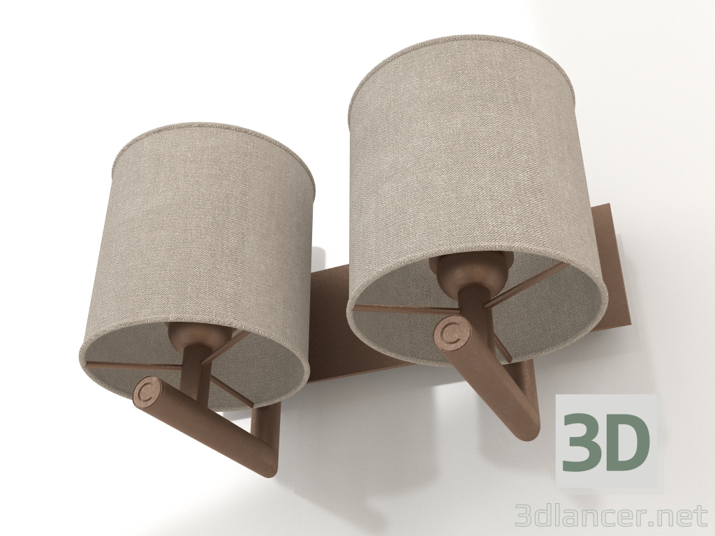 3D Modell Wandleuchte (S587) - Vorschau