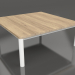 3d model Mesa de centro 94×94 (Blanco, Madera de Iroko) - vista previa