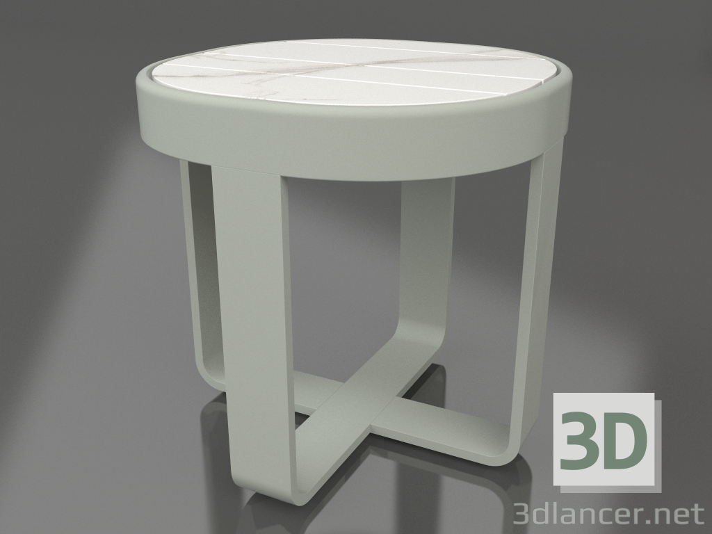 modello 3D Tavolino rotondo Ø42 (DEKTON Aura, Grigio cemento) - anteprima