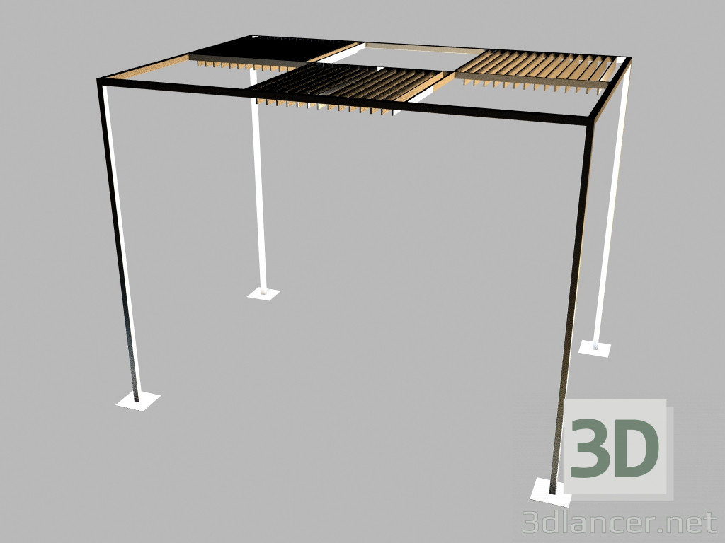 3d model Lámpara exterior 4550 - vista previa