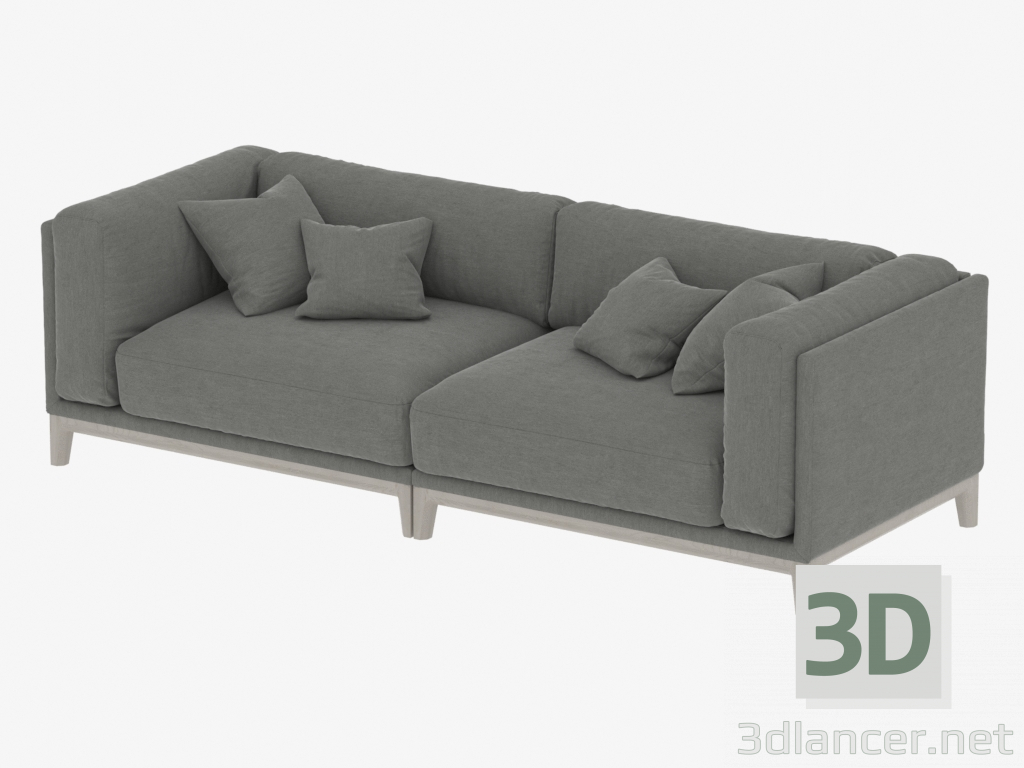 Modelo 3d CASO modular do sofá 2500mm (arte 901-902) - preview