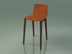 Bar chair 5902 (4 wooden legs, upholstered, walnut)