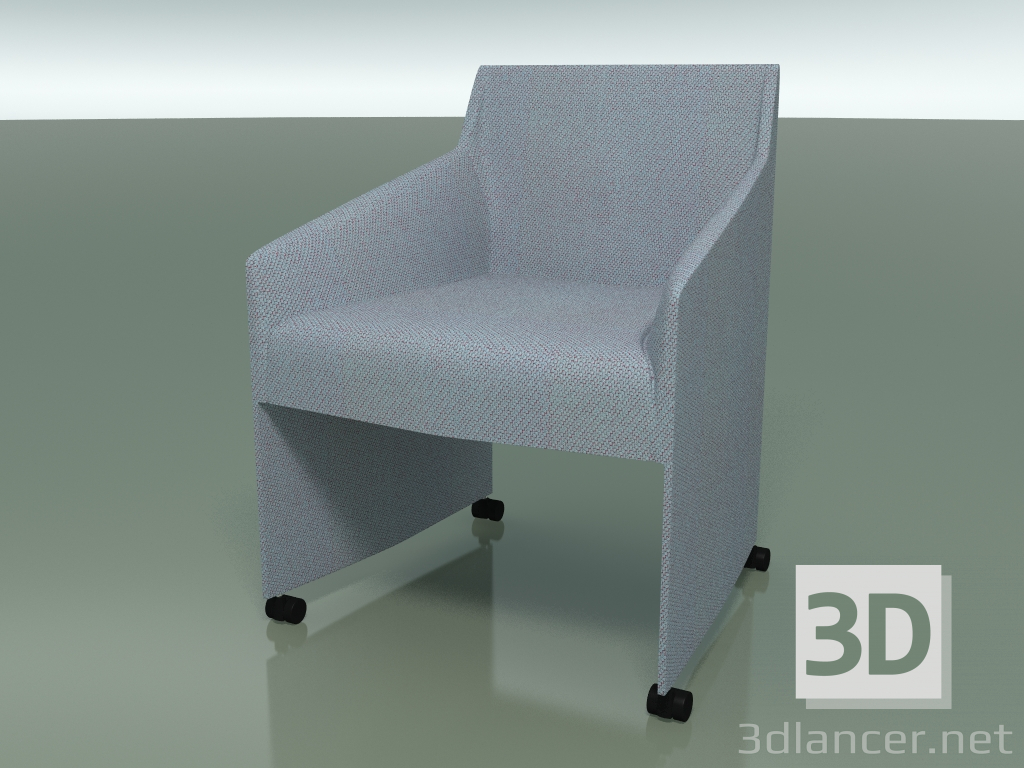 3d model Sillón 2725 (con tapicería de tela, con ruedas) - vista previa