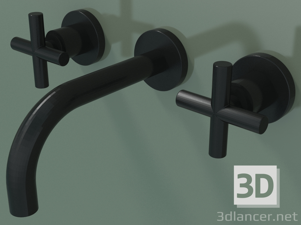 3d model Mezclador de lavabo de pared sin vaciador (36707892-330010) - vista previa