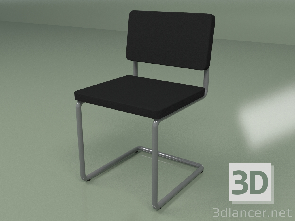 modello 3D Sedia da lavoro (grigio scuro) - anteprima