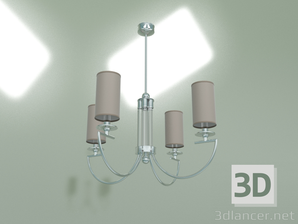 modello 3D Lampadario LEA LEA-ZW-4 (BNA) - anteprima