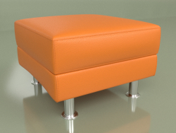 Pouf Evolution (Cuir Orange)