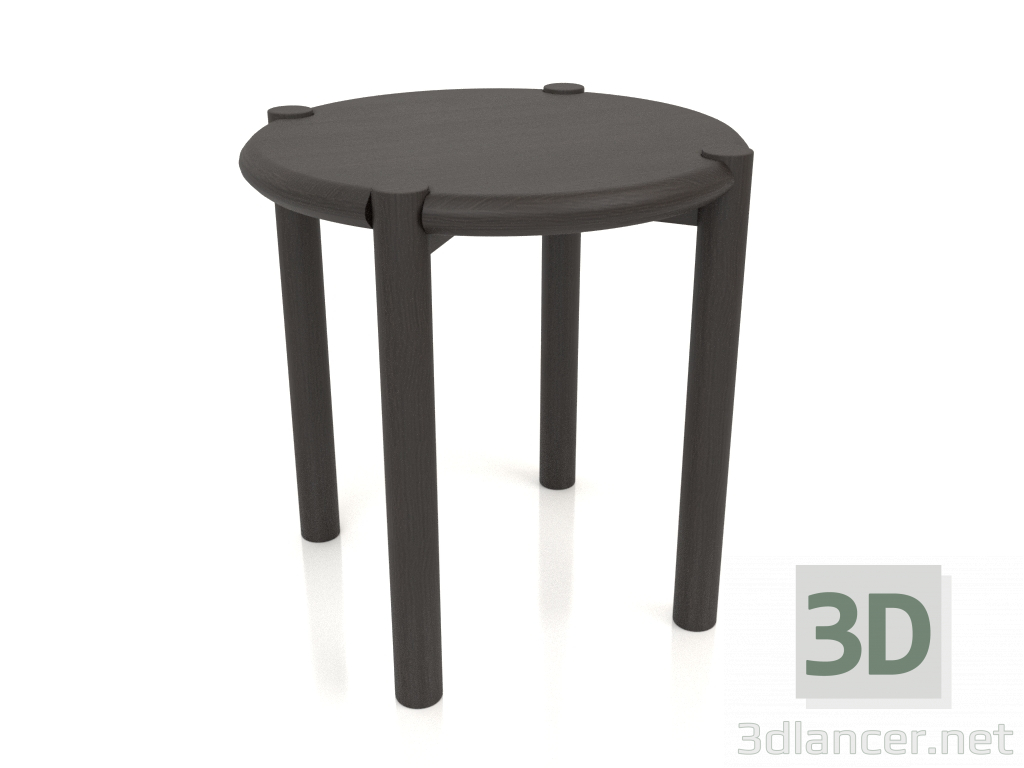 3D Modell Hocker (abgerundetes Ende) (D=420x433, Holzbraun dunkel) - Vorschau