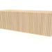 3d model Hanging shelf ST 06 (1 corrugated door, 800x315x250, wood white) - preview