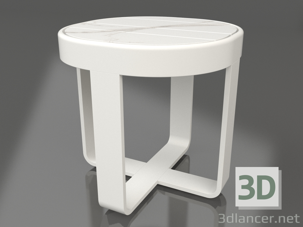 3d модель Кофейный столик круглый Ø42 (DEKTON Aura, Agate grey) – превью