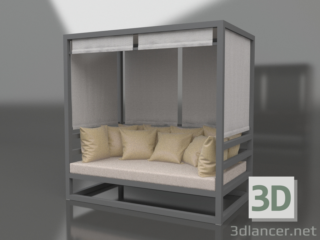 3D Modell Sofa (Anthrazit) - Vorschau