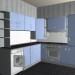 Modelo 3d Cozinha de canto - preview