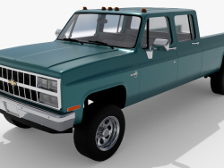 Pickup Chevrolet K30 Crew Cab del 1989