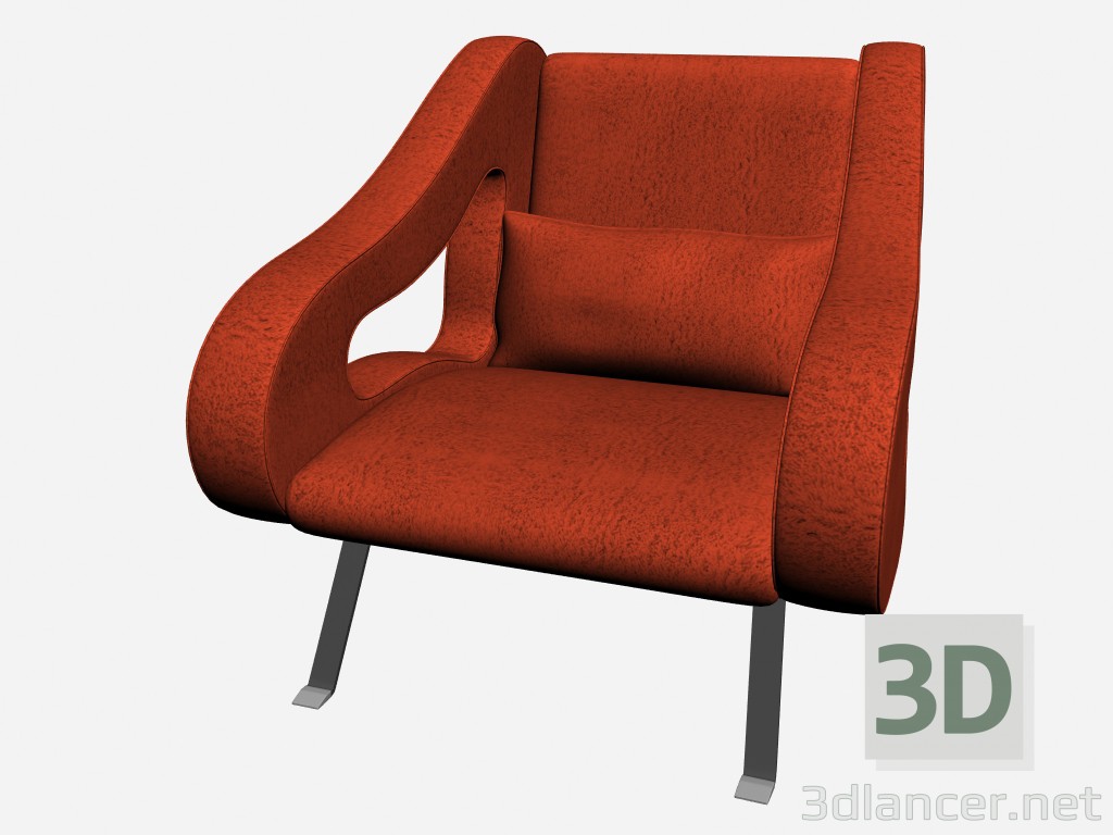 modello 3D Poltrona Musa - anteprima