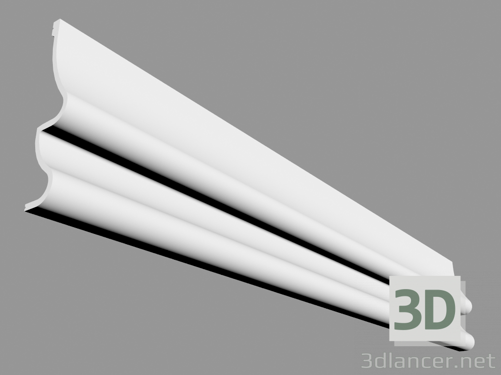 3d model Cornice (molding) P3071 - Golf (200 x 37.2 x 7.6 cm) - preview