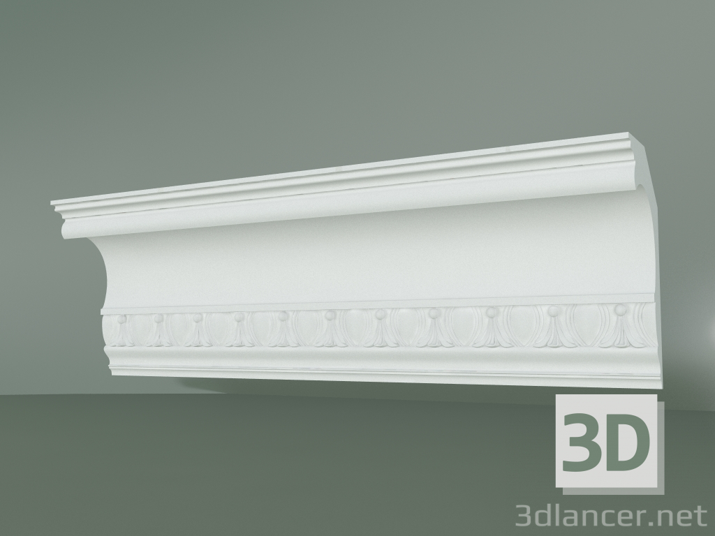 3D modeli KV030 süslemeli alçı korniş - önizleme