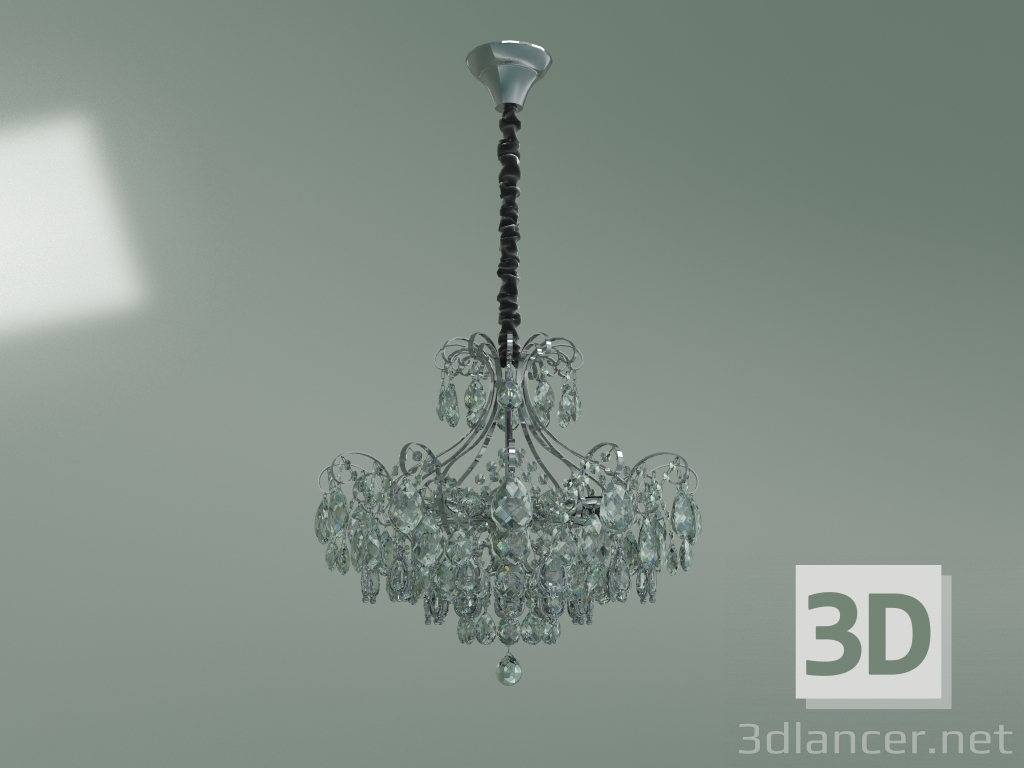 Modelo 3d Candelabro suspenso 10080-6 (Strotskis de cristal cromado) - preview