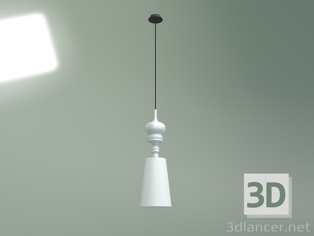 Modelo 3d Candeeiro suspenso Josephine diâmetro 23 (branco) - preview