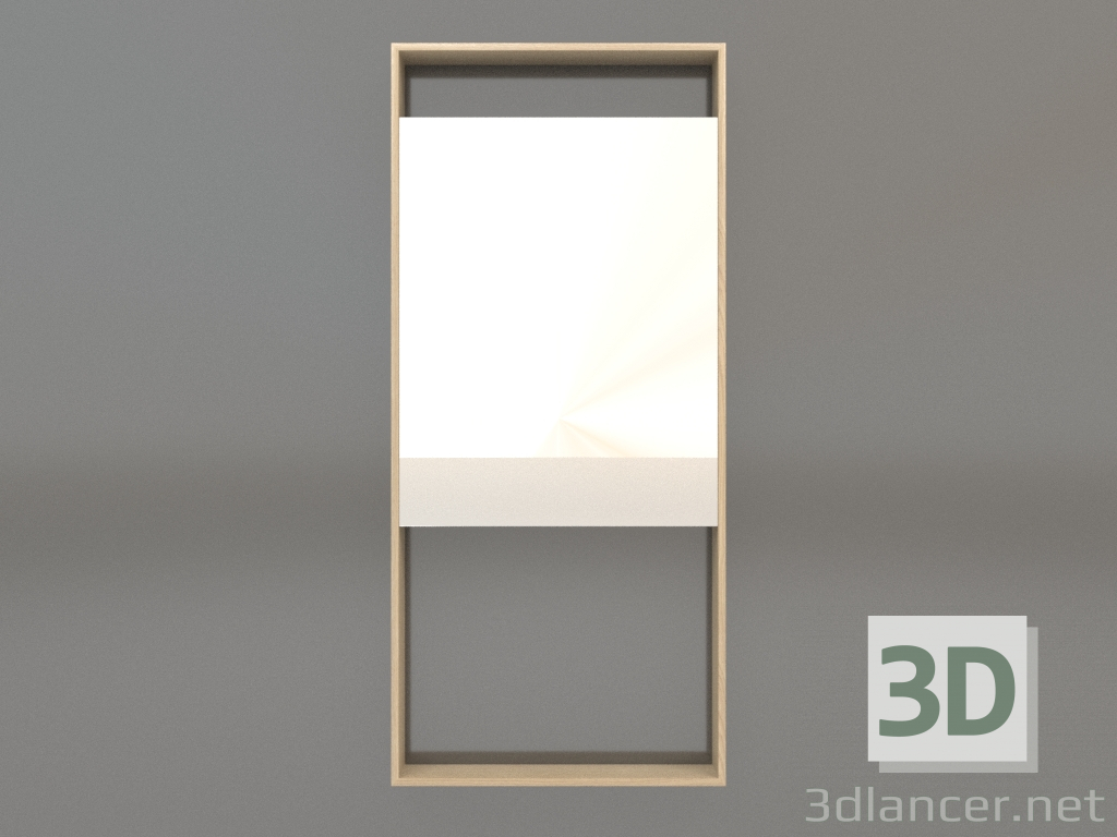 3d model Mirror ZL 08 (450х1000, wood white) - preview