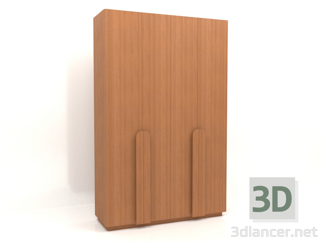 modèle 3D Armoire MW 04 bois (option 1, 1830x650x2850, bois rouge) - preview