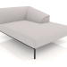 3d model Chaise longue 160 derecha - vista previa