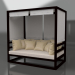 3d model Sofa (Black) - preview