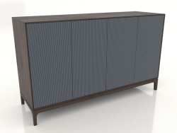 Mobile TV FARGO con frontali fresati 1600x500x950 mm (ardesia, rovere scuro, opzione 3)