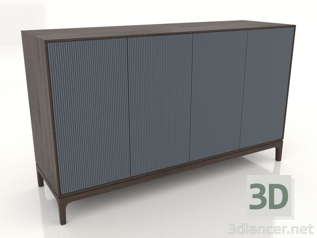 Modelo 3d Móvel de TV FARGO com fachadas fresadas 1600x500x950 mm (ardósia, carvalho escuro, opção 3) - preview Modelo 3d Móvel de TV FARGO com fachadas fresadas 1600x500x950 mm (ardósia, carvalho escuro, opção 3) - preview
