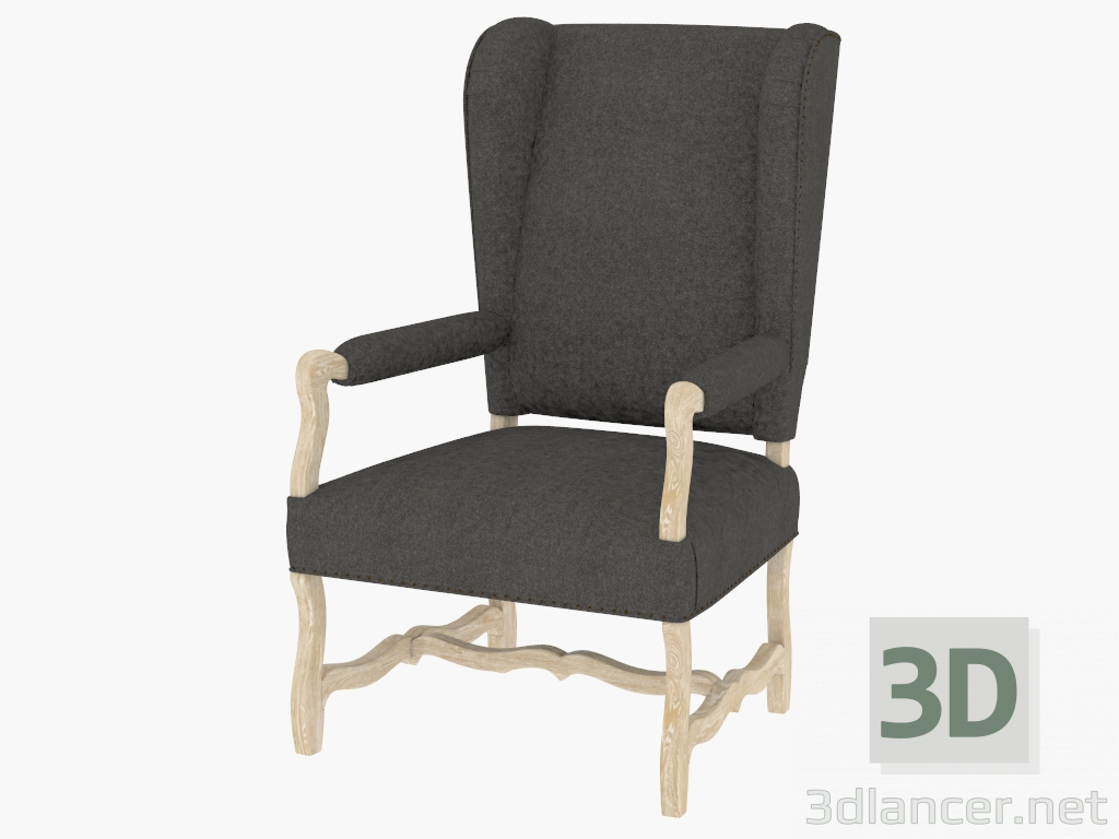 modèle 3D Une chaise à manger avec accoudoirs BELGIQUE AILE FAUTEUIL (8826.1100.1.W006) - preview