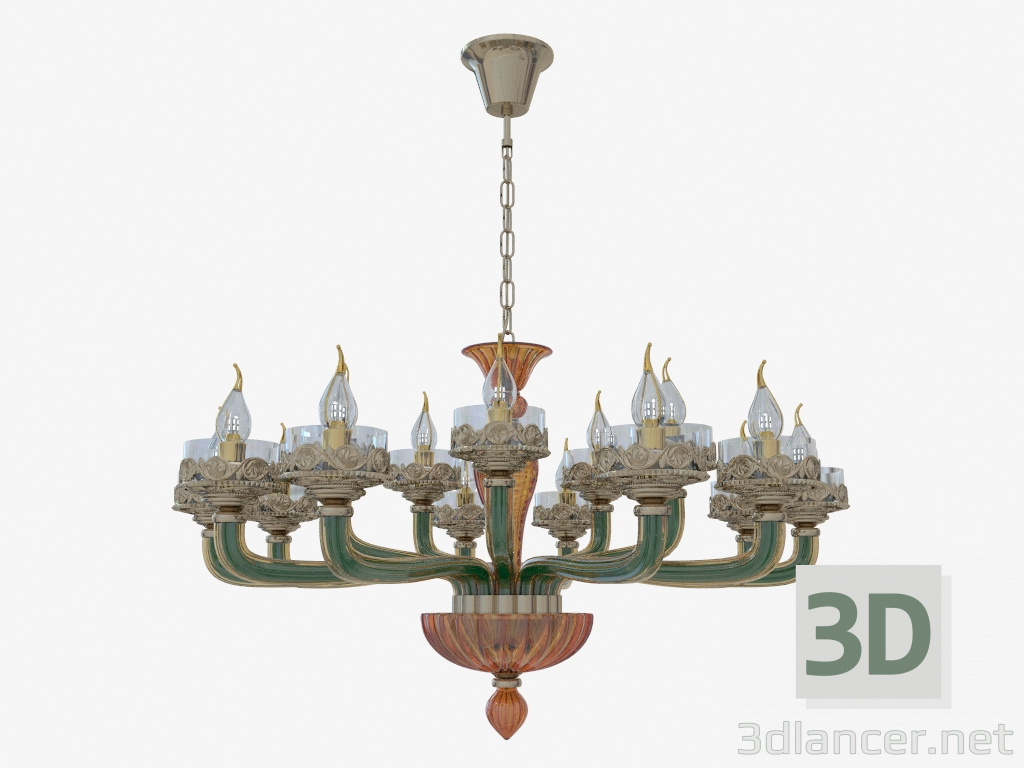 Modelo 3d Luminária (Candelabro) Barclay (4001 15) - preview