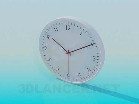 3D Modell Wanduhr - Vorschau