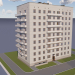 modello 3D di Serie Khrushchev a nove piani 86-011 comprare - rendering