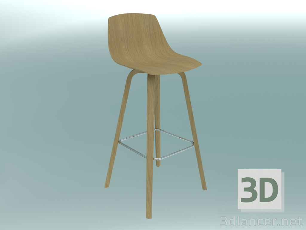 3d model Silla de bar MIUNN (S105 H75) - vista previa