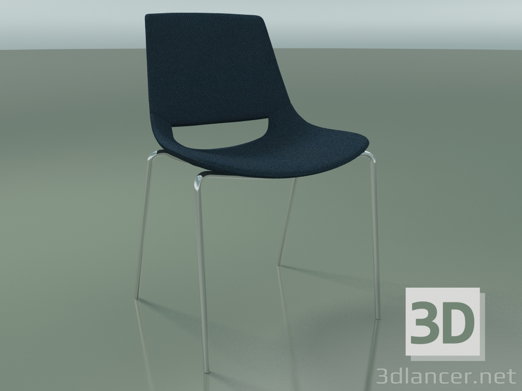 3d model Silla 1213 (4 patas, apilable, tapicería de tela, CRO) - vista previa