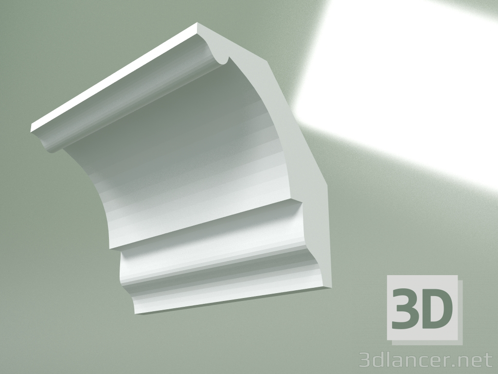 Modelo 3d Cornija de gesso (plinto de teto) KT323 - preview