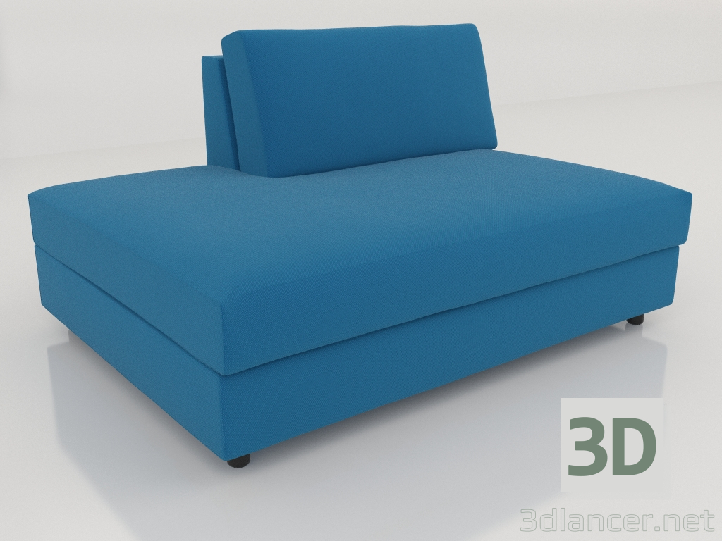 3d model Módulo sofá 83 individual ampliado a la izquierda - vista previa