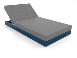 Letto con schienale 100 (Grigio blu)