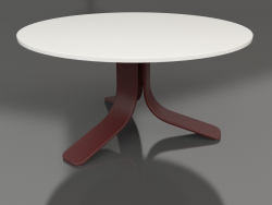 Coffee table Ø80 (Wine red, DEKTON Zenith)