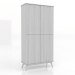 3d model Cabinet 5 1000x450x2000 mm (white RAL 9010) - preview