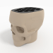 3d model SKULL PEN HOLDER - preview